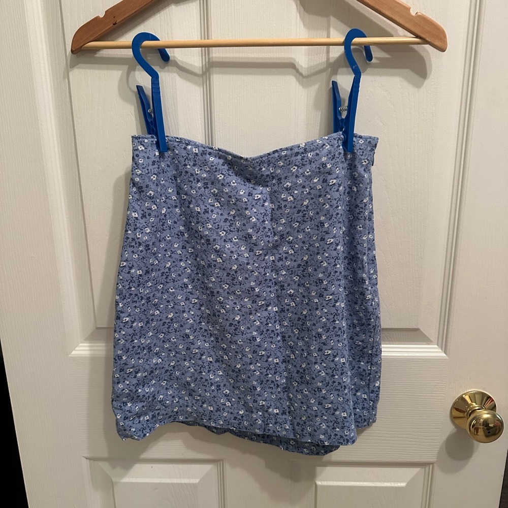 Abercrombie Blue Floral Skirt